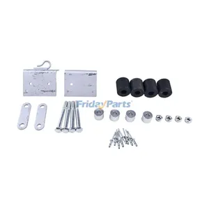 Lower Roller Bracket Kit Bundle With Hardware 13-03593 for Peterbilt 379 Trucks Driver and Passenger Side — 3