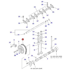 Timing Chain 13028-FU400 for Nissan Engine K21 K25 H20-2 Forklift J02 L01 L02 — 2