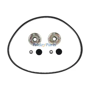 Belt Synchronous 120-3335 & 2 Pieces Idler Pulley 131-4529 for Toro Exmark 30in TurfMaster HDX Walk-Behind Lawn Mower — 2