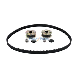 Belt Synchronous 120-3335 & 2 Pieces Idler Pulley 131-4529 for Toro Exmark 30in TurfMaster HDX Walk-Behind Lawn Mower
