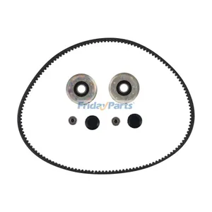 Belt Synchronous 120-3335 & 2 Pieces Idler Pulley 131-4529 for Toro Exmark 30in TurfMaster HDX Walk-Behind Lawn Mower — 3