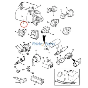 Starter Motor 140898A1 for CASE Tractor 1210 1212 995 1390 996 990 1290 1410 1412 Loader 580F — 2