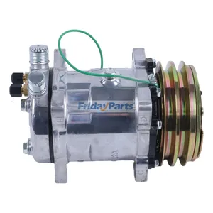 24V SD7H15 A/C Compressor 1433064H91 for  Komatsu Motor Grader GD750A-1 GD650A-2B GD530A-2A GD670A-2A 870B 830 — 5