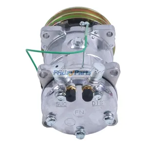24V SD7H15 A/C Compressor 1433064H91 for  Komatsu Motor Grader GD750A-1 GD650A-2B GD530A-2A GD670A-2A 870B 830 — 2