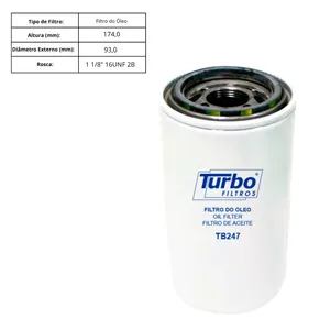 Filtro Óleo Lubrificante - Turbo - 14406393 — 2