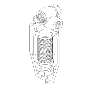 CAV BFP/K22 and DFP lift pump glass bowl pre-filter assembly — 4