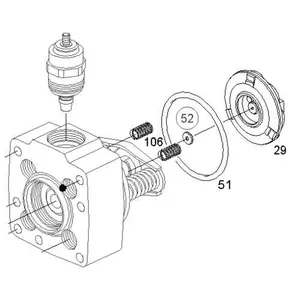Bosch plunger shim for VE and VA pumps 1460100687 — 2