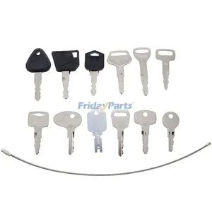 12 Pcs Key for Yale Caterpillar CAT Clark JCB Volvo Toyota Doosan Komatsu Nissan Hyster Tornado Mitsubishi Forklift — 3