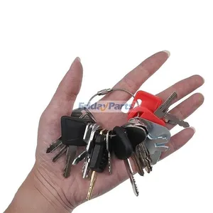 18 Pcs Ignition Key for CASE Caterpillar CAT Hitachi JCB John Deere Kobelco Komatsu Takeuchi Volvo Heavy Construction Equipment — 6