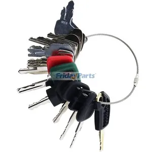 21 Ignition Key for Caterpillar CAT CASE John Deere Volvo JCB Hyster Komatsu and Many More — 6