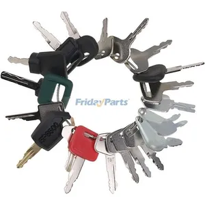 21 Ignition Key for Caterpillar CAT CASE John Deere Volvo JCB Hyster Komatsu and Many More — 3