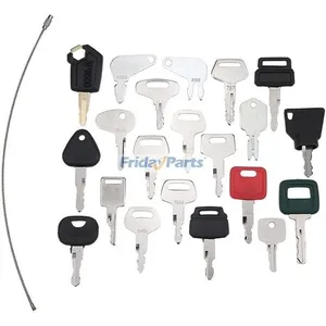 21 Ignition Key for Caterpillar CAT CASE John Deere Volvo JCB Hyster Komatsu and Many More — 8