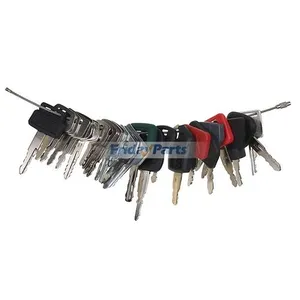 25 Pcs Key for John Deere Caterpillar CAT Hitachi Kobelco Komatsu Kubota Bobcat JCB JLG Volvo Yanmar Mustang Master Heavy Equipment — 3