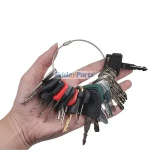 25 Pcs Key for John Deere Caterpillar CAT Hitachi Kobelco Komatsu Kubota Bobcat JCB JLG Volvo Yanmar Mustang Master Heavy Equipment — 7