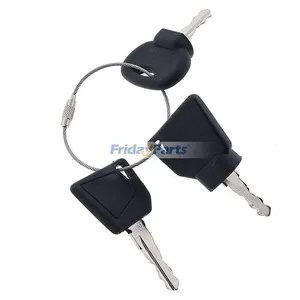 3 Pcs Ignition Key for JCB Bomag Hamm Roller Compaction Dynapac Terex Vibromax Volvo Ford Moxy New Holland and More — 3