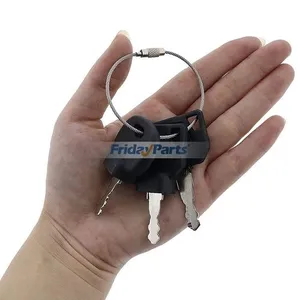 3 Pcs Ignition Key for JCB Bomag Hamm Roller Compaction Dynapac Terex Vibromax Volvo Ford Moxy New Holland and More — 2