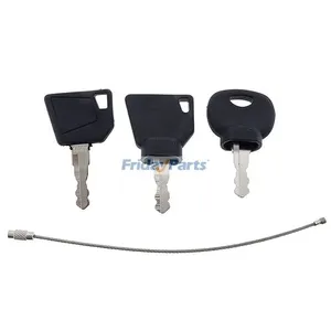 3 Pcs Ignition Key for JCB Bomag Hamm Roller Compaction Dynapac Terex Vibromax Volvo Ford Moxy New Holland and More — 4