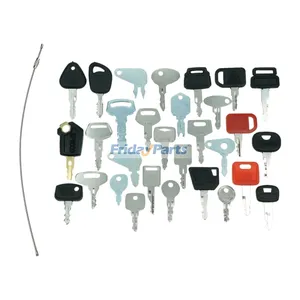 30 Pcs Ignition Key for Caterpillar CAT Komatsu Kubota Case John Deere JCB NH Volvo Heavy Equipment