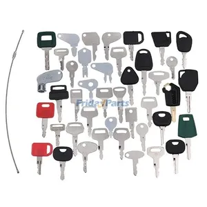 42 Pcs Key for CASE Caterpillar CAT John Deere JCB Komatsu Volvo Heavy Equipment — 4