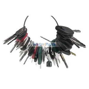 42 Pcs Key for CASE Caterpillar CAT John Deere JCB Komatsu Volvo Heavy Equipment