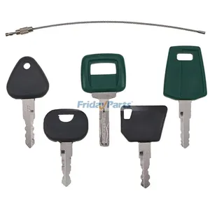 5 Pcs Key for Volvo Clark CASE John Deere Massey Ferguson Bobcat New Holland Heavy Equipment — 5