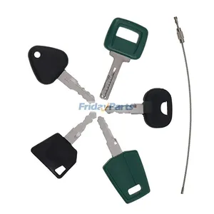 5 Pcs Key for Volvo Clark CASE John Deere Massey Ferguson Bobcat New Holland Heavy Equipment — 6