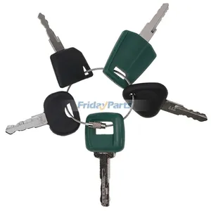 5 Pcs Key for Volvo Clark CASE John Deere Massey Ferguson Bobcat New Holland Heavy Equipment — 4