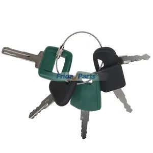 5 Pcs Key for Volvo Clark CASE John Deere Massey Ferguson Bobcat New Holland Heavy Equipment