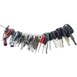 56 Pcs Key for Bobcat CASE Caterpillar CAT Genie Gradall Hyster JCB JLG Komatsu Sany Multiquip Kobelco New Holland Kubota Toyota Volvo and More — 4