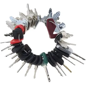 56 Pcs Key for Bobcat CASE Caterpillar CAT Genie Gradall Hyster JCB JLG Komatsu Sany Multiquip Kobelco New Holland Kubota Toyota Volvo and More — 2