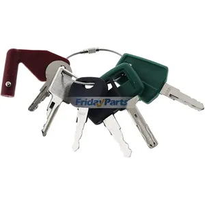 8 Pcs Ignition Key for Volvo Laser Bobcat New Holland CASE John Deere JLG Heavy Equipment
