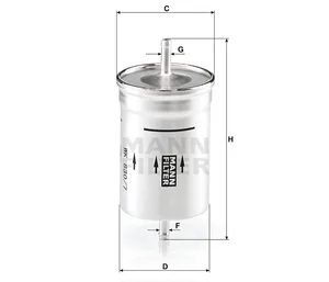 Kraftstofffilter Original MANN-FILTER WK830/7… — 2