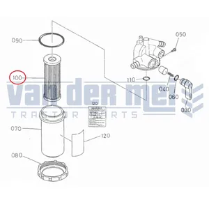 Fuel filter Kubota Aste, B, Bulltra, GB, Zen-Noh, Hinomoto CX, Kioti — 3