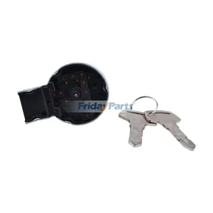 Ignition Starter Switch with Keys 6C040-55412 15248-63590 for Kubota Engine D722 D902 Z482 Harvester 688 688Q Tractor B2601HSD B2650HSD B3350HSD B2301HSD B2400HSD — 4