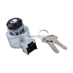 Ignition Starter Switch with Keys 6C040-55412 15248-63590 for Kubota Engine D722 D902 Z482 Harvester 688 688Q Tractor B2601HSD B2650HSD B3350HSD B2301HSD B2400HSD — 3