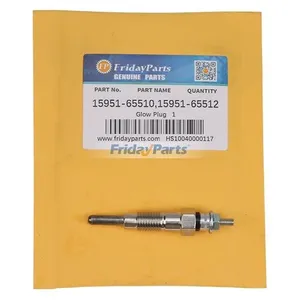 4Pcs Glow Plug 15261-65513 for Kubota Engine V1200 V1100 V1502 V1702 V1902 Z400 Z430 Z500 Z500-1A Z600 Z-600A — 2