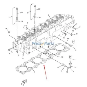 Cylinder Head Gasket 1539653 for Caterpillar CAT Engine 3406E C-15 Excavator 385B Dozer 834G Loader 988G — 2
