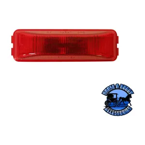 154R Red Incandescent Marker/ Clearance, PC-Rated, Rectangular, 3.91″X1.20″