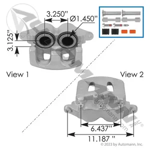 Automann 158.155850 Disc Brake Caliper 73mm Twin Piston