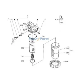 2 Pieces Fuel Filter 15831-43380 for Kubota Excavator KX121-2 KX161-2 KX61-2 KX91-2 Tractor M105SDSL M6040DT M7040F M9000HD — 6