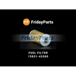 2 Pieces Fuel Filter 15831-43380 for Kubota Excavator KX121-2 KX161-2 KX61-2 KX91-2 Tractor M105SDSL M6040DT M7040F M9000HD — 7
