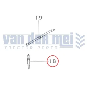 Glowplug Kubota, Yanmar, Hinomoto — 2