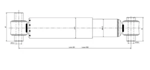 Rear Shock Absorber - 85724 — 2