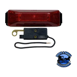 161KR 4″X1.25″, Red LED Marker/ Clearance, P2, Rectangular, Kit