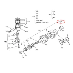 Crankshaft Sleeve 16241-23280 for Kubota Engine D905 D1005 D1105 V1205 V1305 V1505 — 3