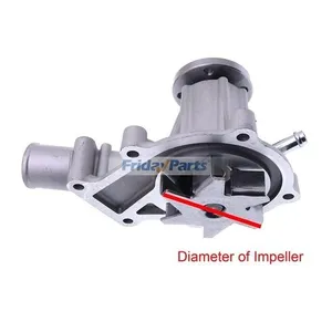 Water Pump 16251-73034 and Flange 16261-72705 with Thermostat Cover… — 2