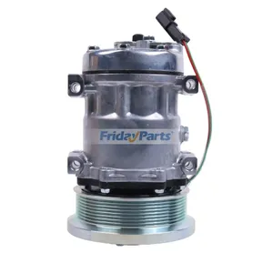 SD7H15 A/C Compressor 163-0872 for Caterpillar CAT Engine 3126B C9 C11 C13  Loader 950H 966G 973D 972H 980C 120H 140H — 6