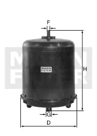 Filtro olio centrifuga per Daf Mann Filter