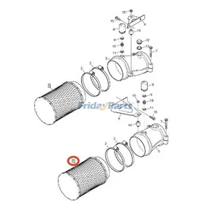 Air Filter 165000-48740 for Yanmar Marine Engine 8 SY-STP — 3