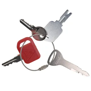 4 Pcs Ignition Key for Toyota John Deere Komatsu Clark Yale Hyster Genie Skyjack Snorkel Terex Heavy Construction Equipment — 4